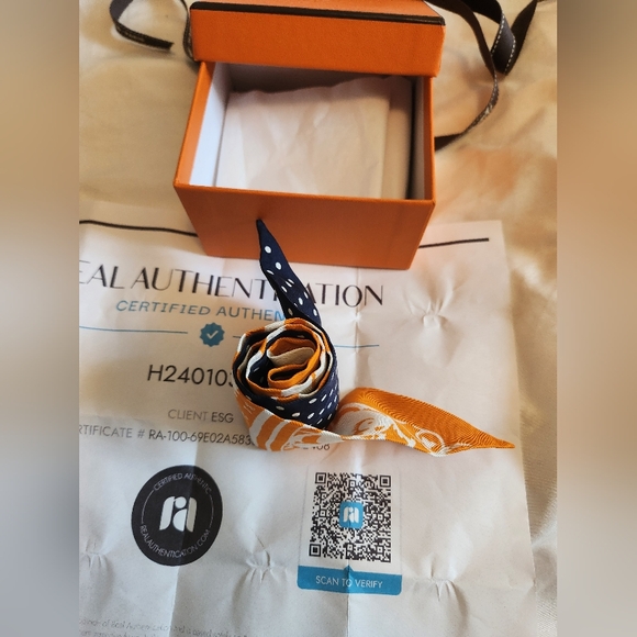 COA Hermes Twilly Orange and Blue - Picture 15 of 15